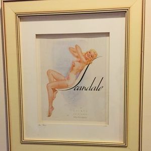 Framed vintage ad